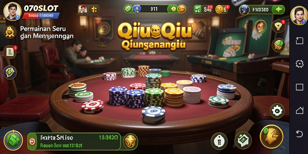 Tampilan gameplay seru permainan QiuQiu 070SLOT.