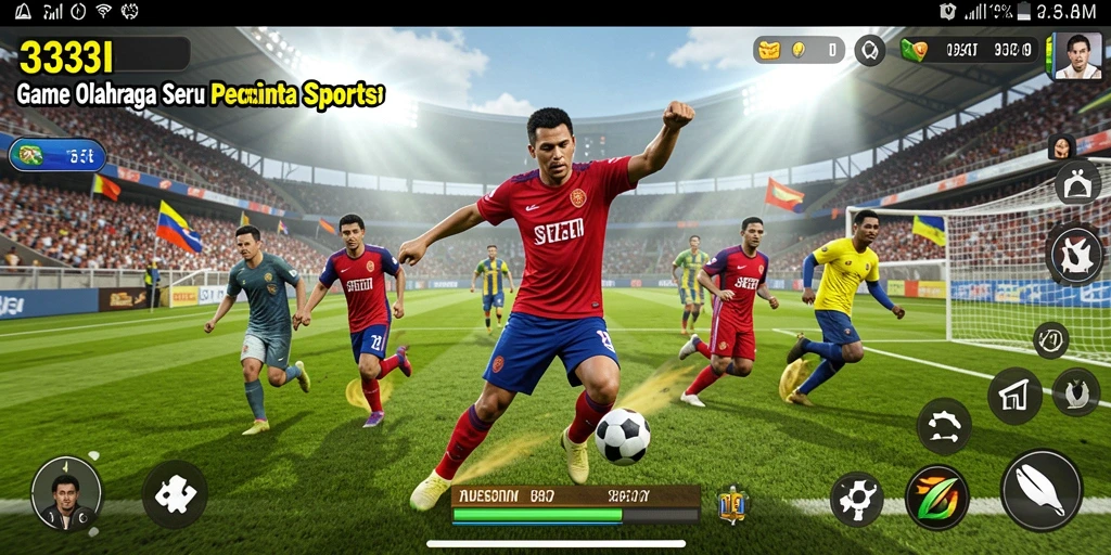 Tampilan gameplay seru dari 333I menampilkan aksi olahraga yang mendebarkan.