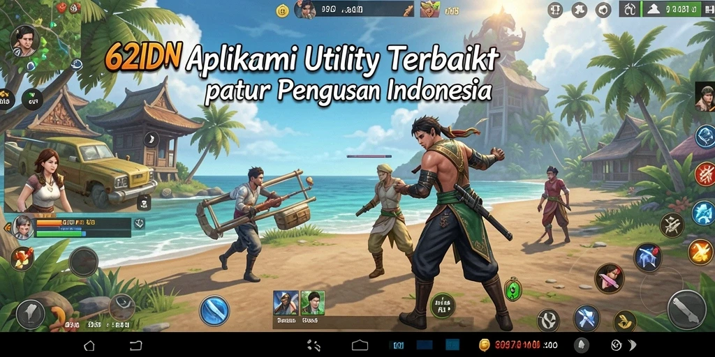 Tampilan antarmuka 62IDN yang memudahkan pengguna dalam penggunaan Utility.