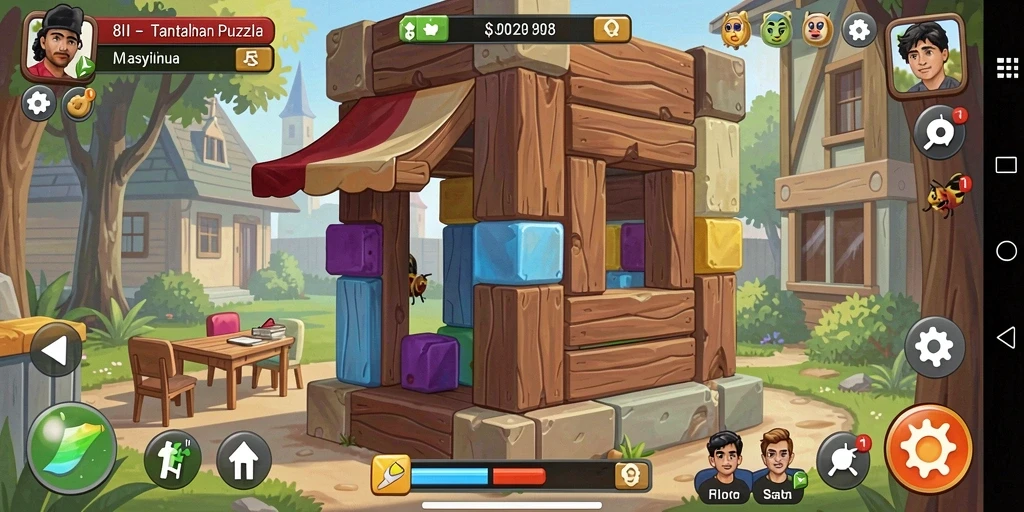 Tampilan gameplay menantang dari 8II dengan teka-teki menarik.