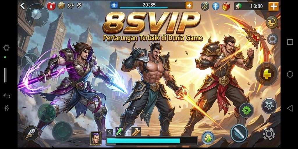 Tangkapan layar 8SVIP menampilkan aksi pertarungan yang intens dalam game Fighting.