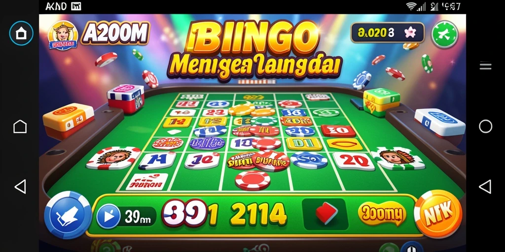Tampilan permainan Bingo A200M yang menarik dan seru.