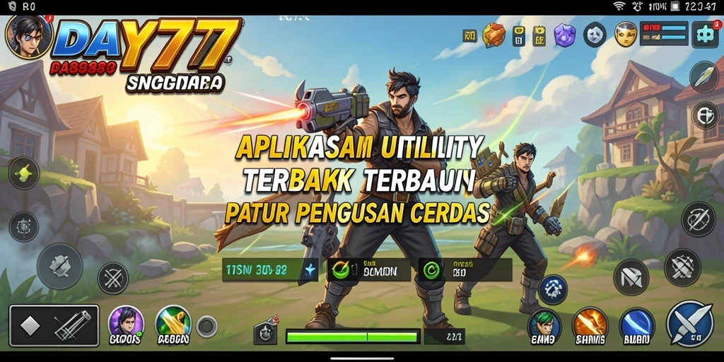 Tampilan aplikasi DAY777 yang sederhana dan mudah diakses.