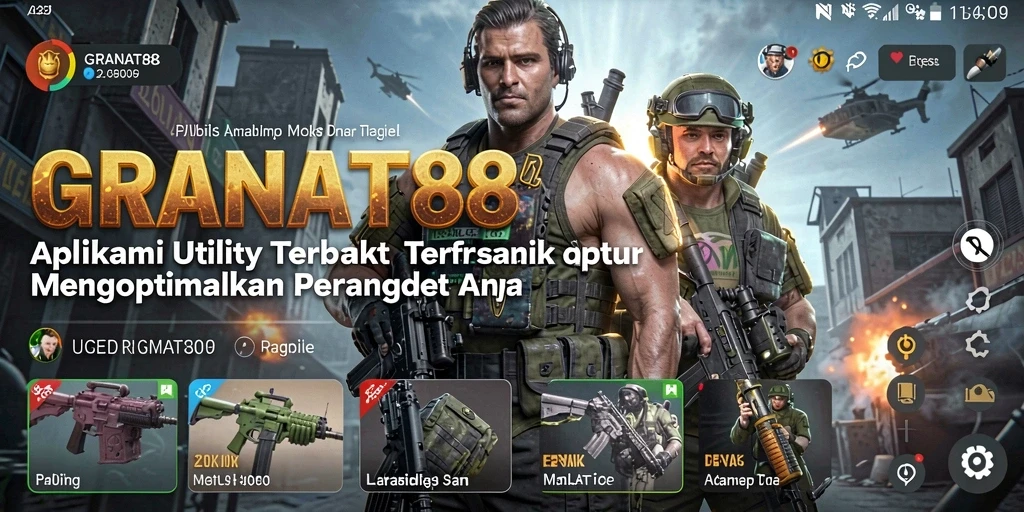Tampilan antarmuka aplikasi GRANAT88 untuk pengoptimalan Utility.