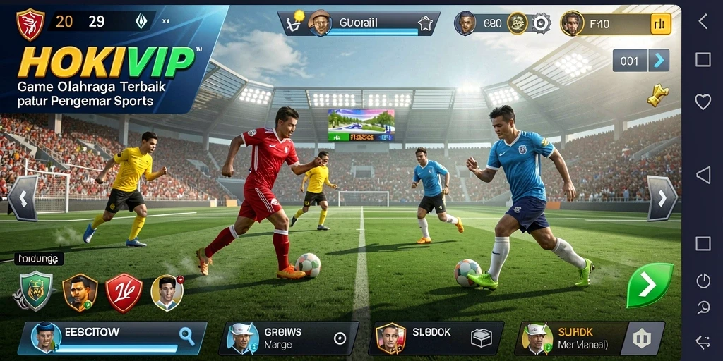 Screenshot gameplay HOKIVIP yang penuh aksi dalam olahraga.