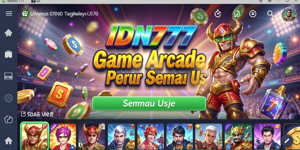 Tampilan utama gameplay IDN777 yang seru dan menantang.