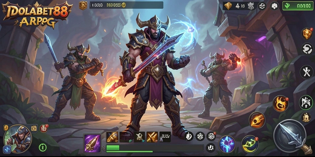 Tampilan gameplay seru dalam petualangan ARPG IDOLABET88.