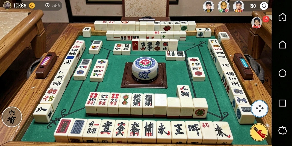 Tangkapan layar menampilkan gameplay menawan dan ubin Mahjong yang berwarna-warni.