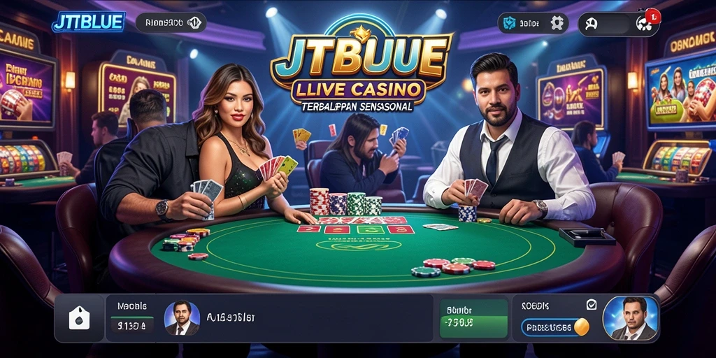 Tampilan gameplay Live Casino yang seru dan interaktif.