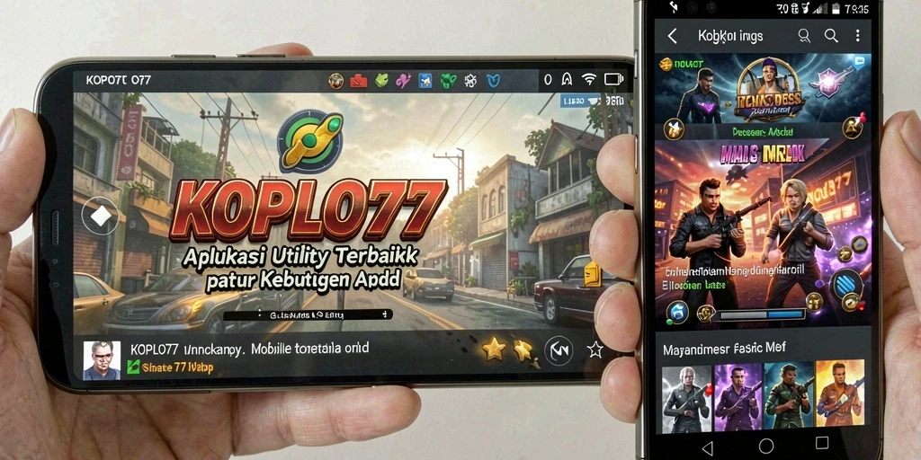 Tampilan antarmuka <strong>KOPLO77</strong> yang intuitif dan menarik.