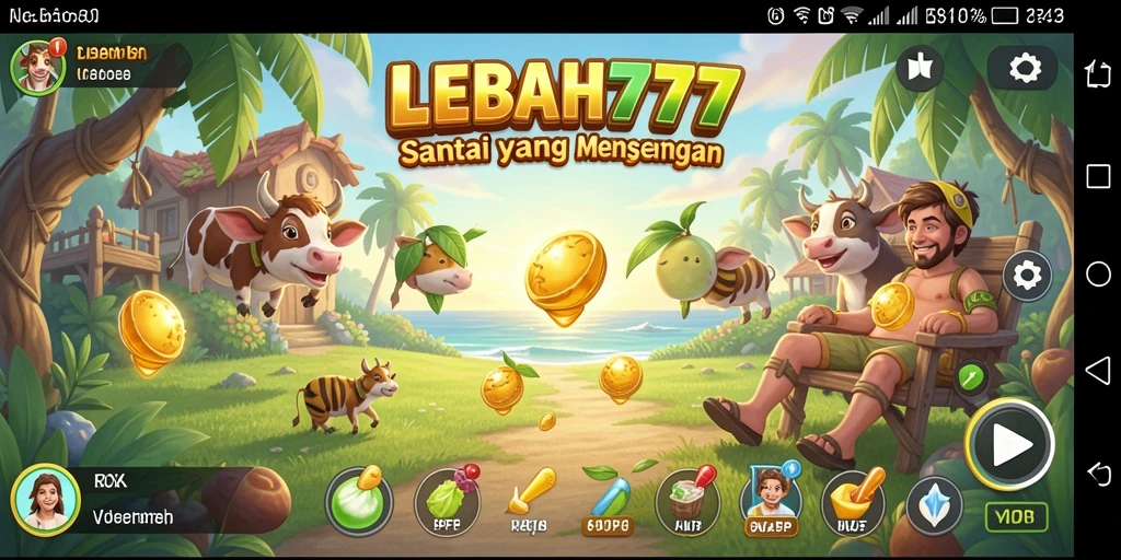 Tampilan gameplay seru dan penuh warna dari LEBAH777.