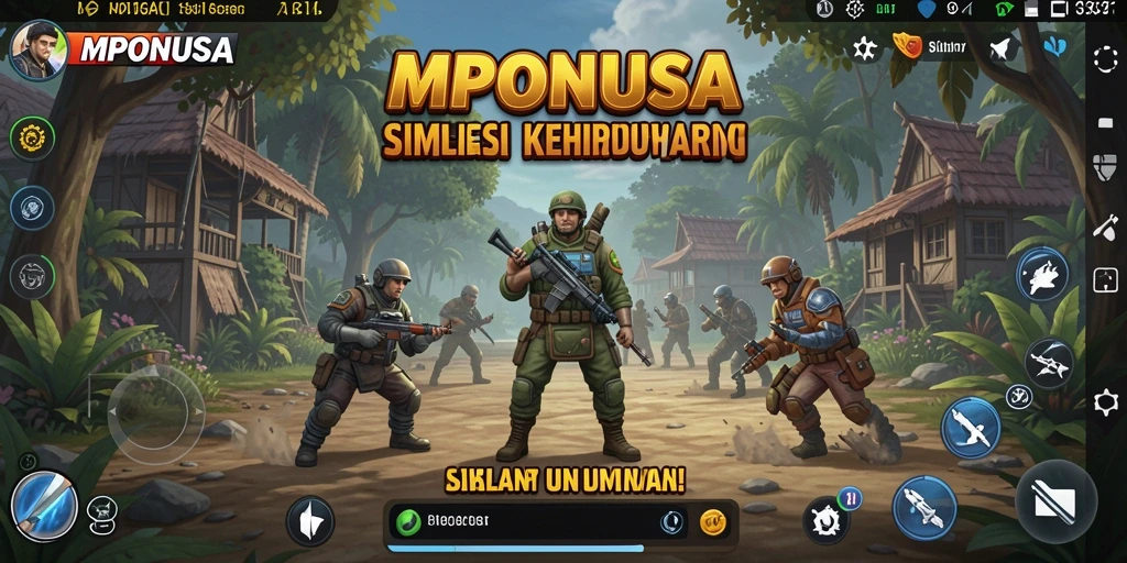 Tampilan gameplay MPONUSA yang realistis dan menarik.