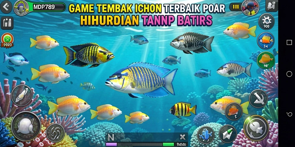 Screenshot gameplay MVP789 menampilkan aksi seru Tembak Ikan.