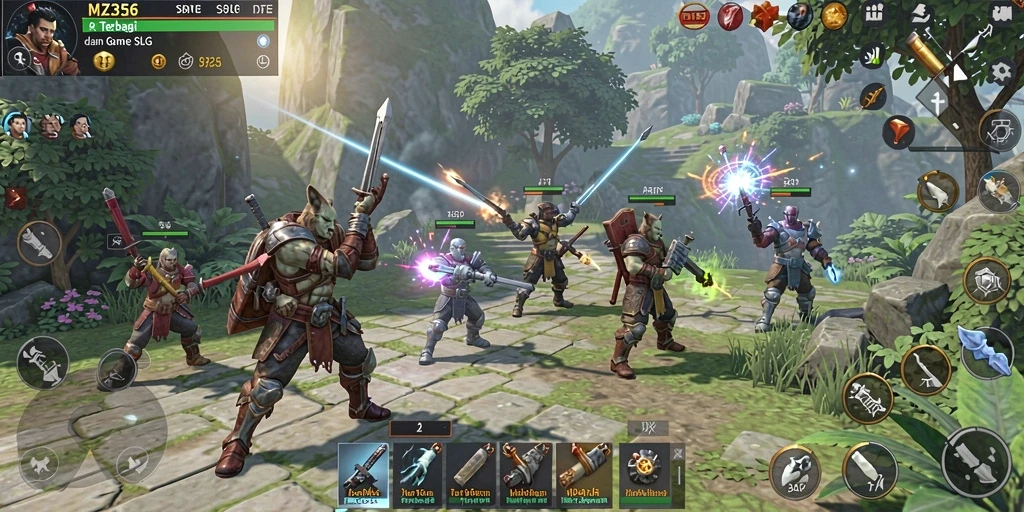 Tampilan menakjubkan dari gameplay strategi SLG di MZ356.