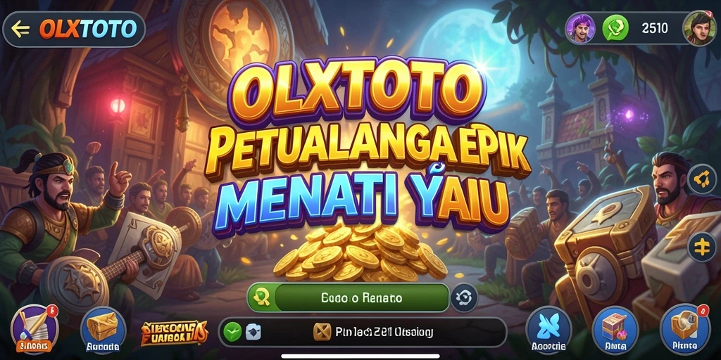 Screenshot gameplay OLXTOTO menampilkan petualangan yang mendebarkan.