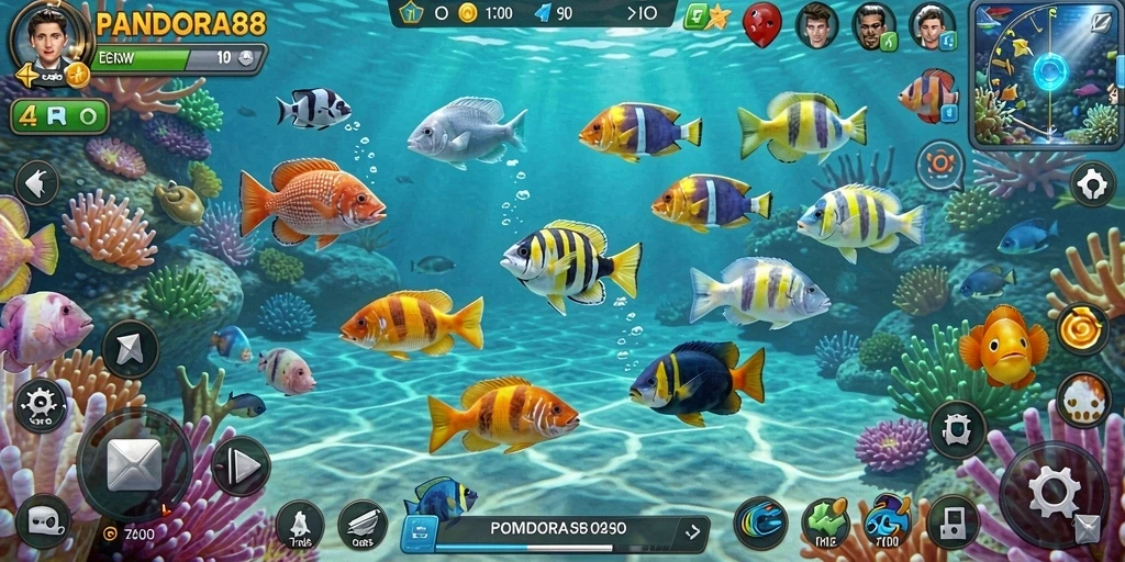 Tampilan gameplay Tembak Ikan yang menarik dari PANDORA88.