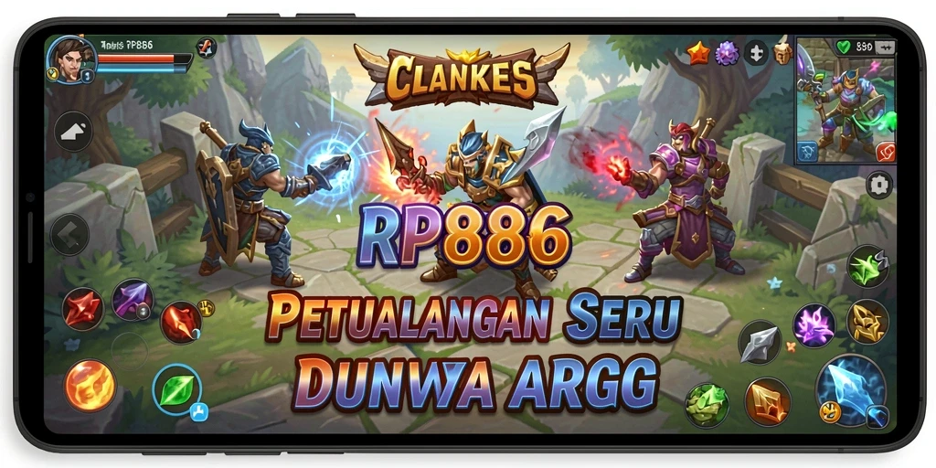 Tangkapan layar dari gameplay seru RP886 yang menampilkan pertarungan ARPG.