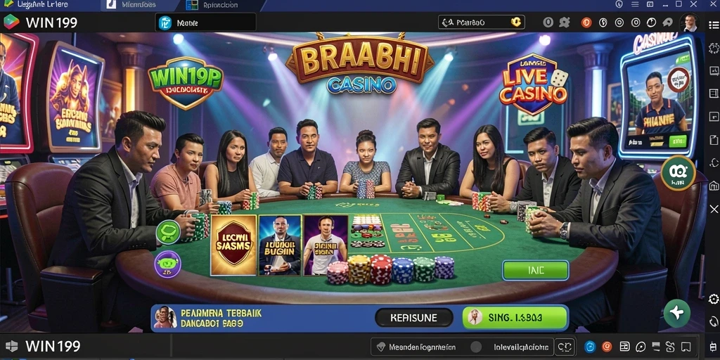 Screenshot gameplay WIN199 yang mengasyikkan dalam sesi Live Casino.